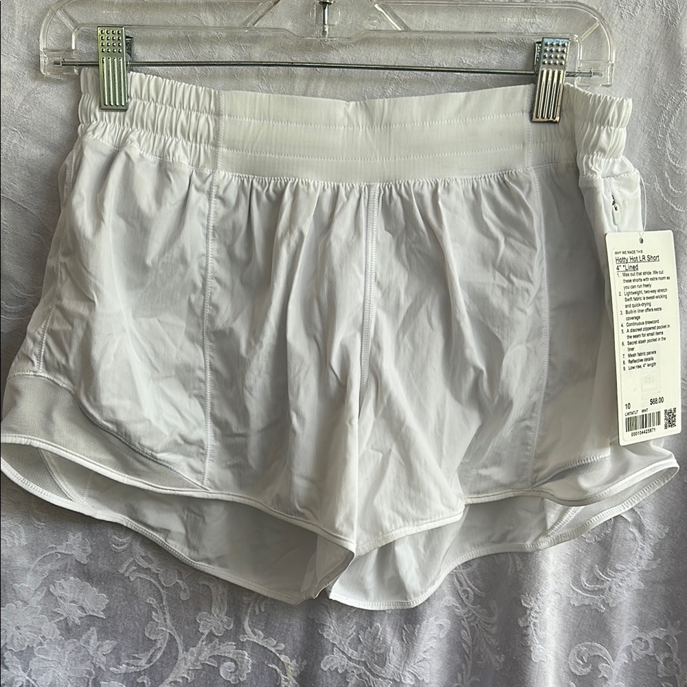 White Women's Athletic Shorts